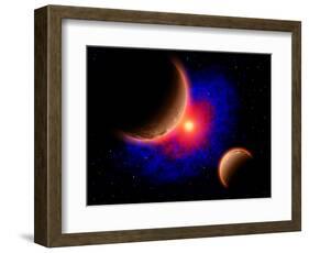 The Eye of a Nebula, a Star at the Center of a Gaseous Nebula-Stocktrek Images-Framed Art Print