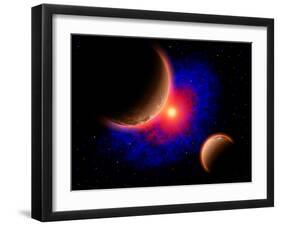 The Eye of a Nebula, a Star at the Center of a Gaseous Nebula-Stocktrek Images-Framed Art Print