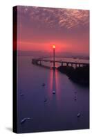 The Eye - Sunrise Special East Bay Bridge Boat Harbor Oakland Bay Area-Vincent James-Stretched Canvas