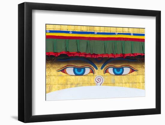 The Eyes of Boudhanath (Boudha Stupa), Kathmandu, Nepal-Keren Su-Framed Photographic Print