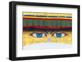 The Eyes of Boudhanath (Boudha Stupa), Kathmandu, Nepal-Keren Su-Framed Photographic Print