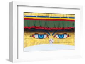 The Eyes of Boudhanath (Boudha Stupa), Kathmandu, Nepal-Keren Su-Framed Photographic Print