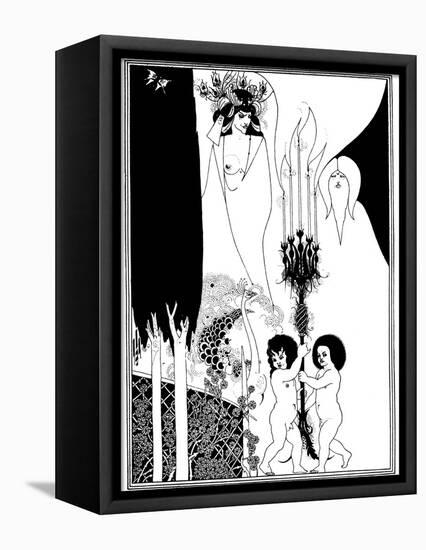 The Eyes of Herod-Aubrey Beardsley-Framed Stretched Canvas