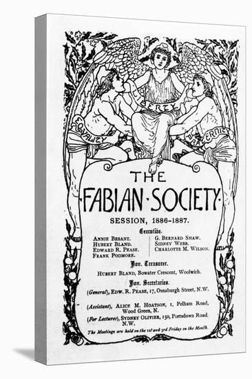 The Fabian Society Report, 1886-7-Walter Crane-Stretched Canvas