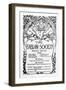 The Fabian Society Report, 1886-7-Walter Crane-Framed Giclee Print