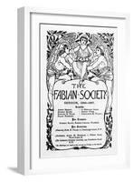 The Fabian Society Report, 1886-7-Walter Crane-Framed Giclee Print