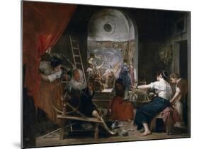 The Fable of Arachne (Las Hilandera)-Diego Velazquez-Mounted Giclee Print