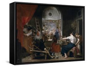 The Fable of Arachne (Las Hilandera)-Diego Velazquez-Framed Stretched Canvas