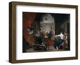 The Fable of Arachne (Las Hilandera)-Diego Velazquez-Framed Giclee Print