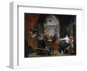 The Fable of Arachne (Las Hilandera)-Diego Velazquez-Framed Giclee Print