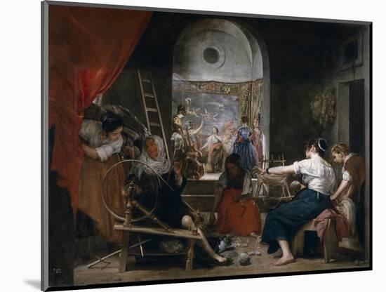 The Fable of Arachne (Las Hilandera)-Diego Velazquez-Mounted Giclee Print