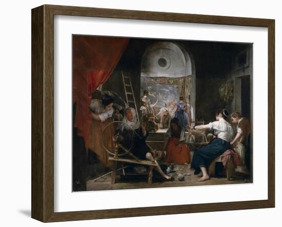 The Fable of Arachne (Las Hilandera)-Diego Velazquez-Framed Giclee Print