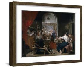 The Fable of Arachne (Las Hilandera)-Diego Velazquez-Framed Giclee Print