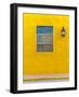 The facade of a colourful traditional building in the old town in Cartagena de Indias, Colombia-Chris Mouyiaris-Framed Photographic Print