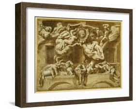 The Facade of Casa Orsi, after Lelio Orsi-null-Framed Giclee Print