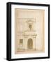 The Facade of Giulio Romano's House in Rome-null-Framed Giclee Print