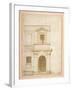 The Facade of Giulio Romano's House in Rome-null-Framed Giclee Print