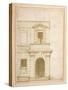 The Facade of Giulio Romano's House in Rome-null-Stretched Canvas