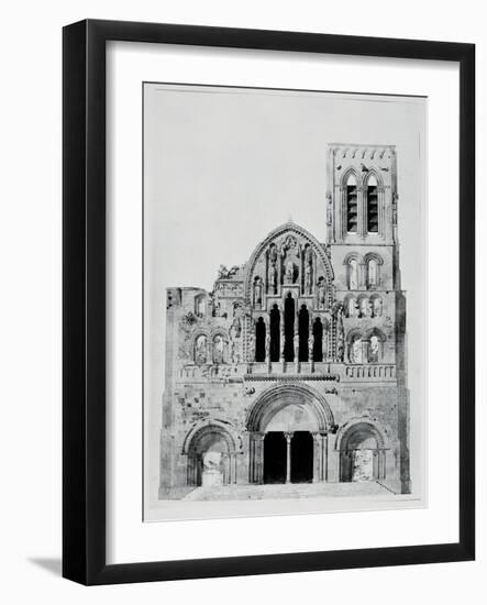 The Facade of La Madeleine De Vezelay-Eugène Viollet-le-Duc-Framed Giclee Print