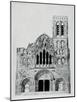 The Facade of La Madeleine De Vezelay-Eugène Viollet-le-Duc-Mounted Giclee Print