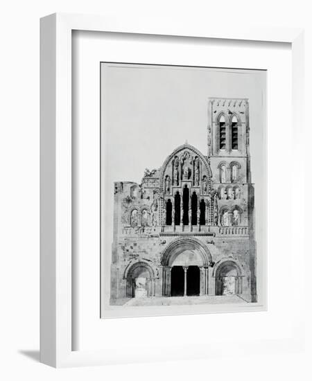 The Facade of La Madeleine De Vezelay-Eugène Viollet-le-Duc-Framed Giclee Print