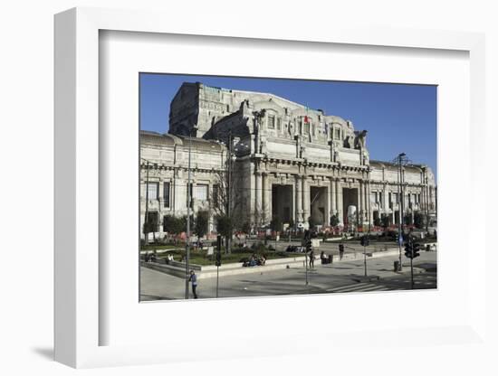 The Facade of Milan Central Railway Station (Milano Centrale)-Stuart Forster-Framed Photographic Print