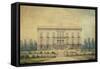 The Facade of Villa Floridiana in Naples-Antonio Niccolini-Framed Stretched Canvas