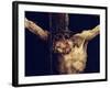 The Face of Christ, Detail from the Crucifixion from the Isenheim Altarpiece, circa 1512-16-Matthias Grünewald-Framed Giclee Print