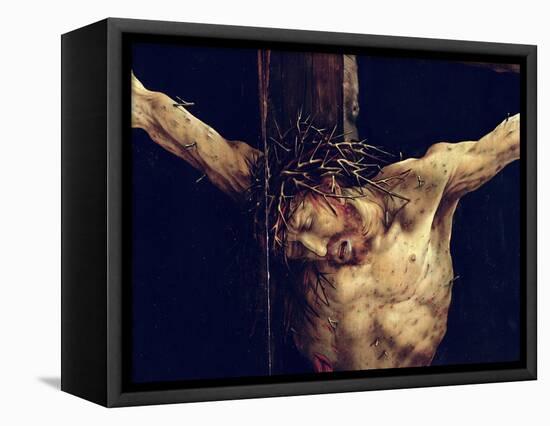 The Face of Christ, Detail from the Crucifixion from the Isenheim Altarpiece, circa 1512-16-Matthias Grünewald-Framed Stretched Canvas