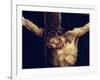 The Face of Christ, Detail from the Crucifixion from the Isenheim Altarpiece, circa 1512-16-Matthias Grünewald-Framed Giclee Print