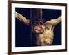 The Face of Christ, Detail from the Crucifixion from the Isenheim Altarpiece, circa 1512-16-Matthias Grünewald-Framed Giclee Print