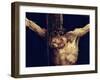 The Face of Christ, Detail from the Crucifixion from the Isenheim Altarpiece, circa 1512-16-Matthias Grünewald-Framed Giclee Print