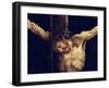 The Face of Christ, Detail from the Crucifixion from the Isenheim Altarpiece, circa 1512-16-Matthias Grünewald-Framed Giclee Print