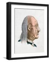 The Facial Characteristics of a Jovial and Kind Person, 1808-Johann Kaspar Lavater-Framed Giclee Print
