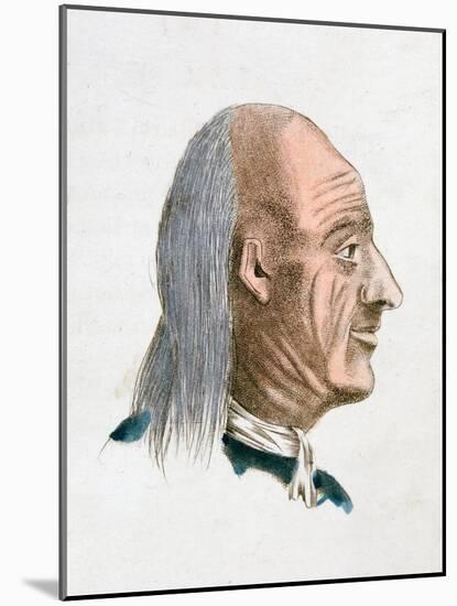 The Facial Characteristics of a Jovial and Kind Person, 1808-Johann Kaspar Lavater-Mounted Giclee Print