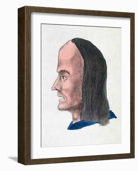 The Facial Characteristics of a Loafer, 1808-Johann Kaspar Lavater-Framed Giclee Print