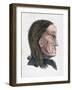 The Facial Characteristics of a Melancholic Person, 1808-Johann Kaspar Lavater-Framed Giclee Print