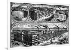 The Factories of the Singer Manufacturing Company, C1880-null-Framed Giclee Print