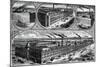 The Factories of the Singer Manufacturing Company, C1880-null-Mounted Giclee Print