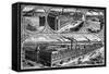 The Factories of the Singer Manufacturing Company, C1880-null-Framed Stretched Canvas