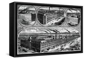 The Factories of the Singer Manufacturing Company, C1880-null-Framed Stretched Canvas