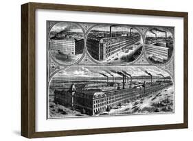 The Factories of the Singer Manufacturing Company, C1880-null-Framed Giclee Print