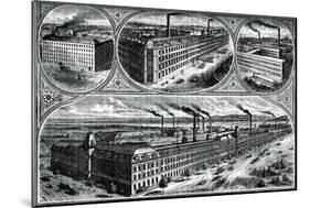 The Factories of the Singer Manufacturing Company, C1880-null-Mounted Giclee Print