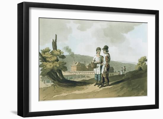 The Factory Children, 1814-George Walker-Framed Giclee Print