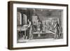 The Factory of Abraham Van Wylick Showing the Silk Industry in Amsterdam in the 17th Century-null-Framed Giclee Print