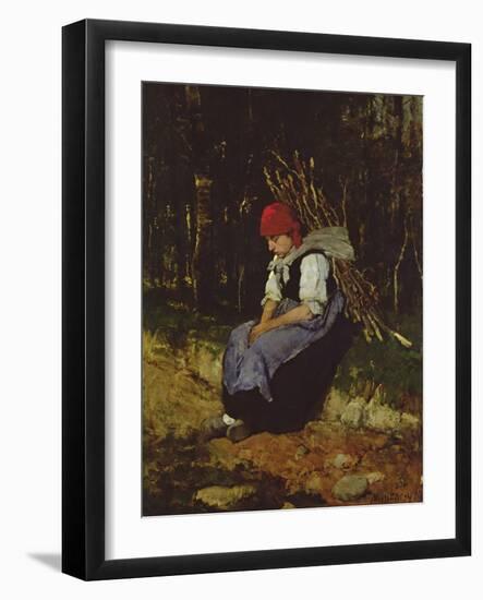 The Faggot Gatherer-Mihaly Munkacsy-Framed Giclee Print