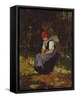 The Faggot Gatherer-Mihaly Munkacsy-Framed Stretched Canvas