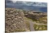 The Fahan group of beehive huts, on the southwest coast of the Dingle Peninsula, near Slea Head, Co-Nigel Hicks-Stretched Canvas