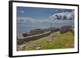 The Fahan group of beehive huts, on the southwest coast of the Dingle Peninsula, near Slea Head, Co-Nigel Hicks-Framed Photographic Print