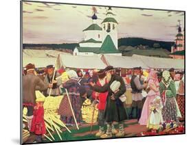 The Fair, 1906-Boris Kustodiyev-Mounted Giclee Print